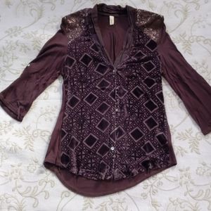 Brown burnout Tiny top